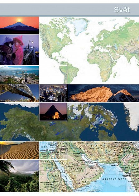 Náhled Podrobný a praktický atlas světa s aktuálními mapami