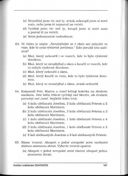 Náhled Testy obecných studijních předpokladů a základy logiky - 1. díl, 11.  vydání