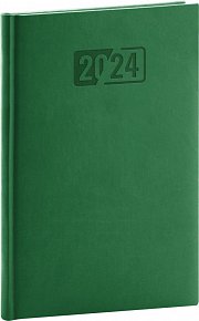 Diář 2024: Aprint - zelený, týdenní, 15 × 21 cm