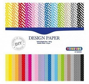 Playbox Barevné papíry oboustranné, 24 listů, 305 x 305 mm, 1.  vydání