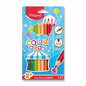 Maped - Pastelky trojhranné JUMBO Color´ Peps 12 ks