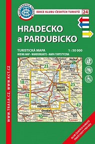 KČT 24 Hradecko, Pardubicko 1:50 000/turistická mapa