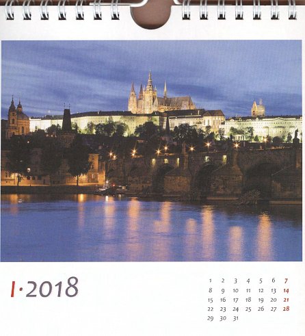Náhled Kalendář pohlednicový 2018 - Praha