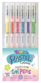 Colorino Pastel gelové rollery 6 barev