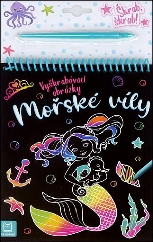 Vyškrábavací obrázky - Mořské víly