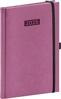 Diář 2025: Diario - růžový, týdenní, 15 × 21 cm