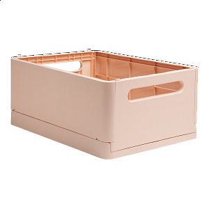 Exacompta Smart case - skládací úložný box, recyklovaný PP, MAXI, lososový