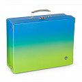 Kufřík lamino hranatý A4 Oxy Ombre - blue-green