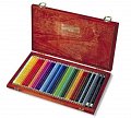 Koh-i-noor pastelky umělecké POLYCOLOR kreslířská sada 36 ks v dřevěné krabičce