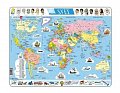 Puzzle Svět politická mapa 107 dílků