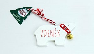 Vánoční dekorace lední medvěd ZDENĚK