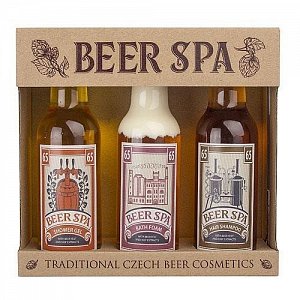 Dárková sada Beer Spa (sprchový gel, vlasový šampon, pěna)