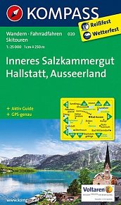 Inneres Salzkammergut, Hallstatt, Ausseerland 1:25 000 / turistická mapa KOMPASS 020