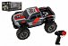 Auto RC pick up terénní plast 25cm 2,4GHZ na baterie šedo-červený v krabici 32x14x18cm