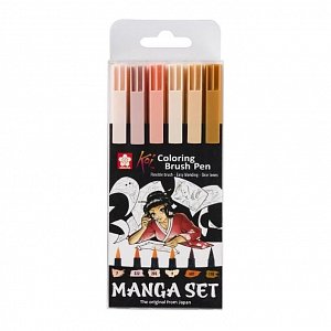 Sakura Sada Koi akvarelových fixů - Manga 6 ks
