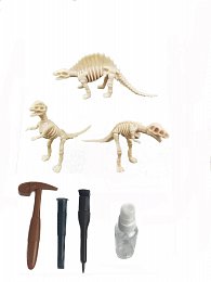 Archeologický set – dinosauři -Spinosaurus / Tyrannosaurus Rex / Signal Raptor