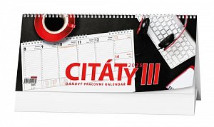 Pracovní kalendář Citáty III 2025 - stolní kalendář