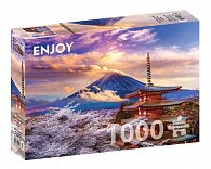 Puzzle Hora Fudži na jaře, Japonsko 1000 dílků