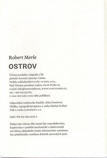 Náhled Ostrov, 1.  vydání