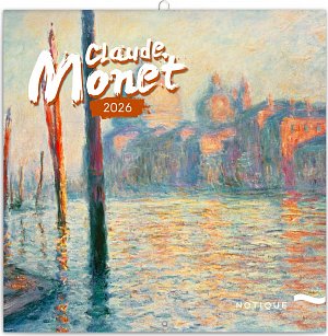 Kalendář 2026 poznámkový: Claude Monet, 30 x 30 cm