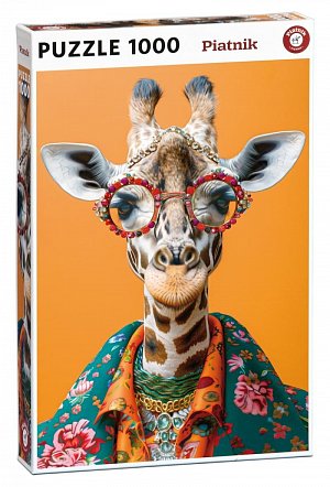Puzzle Crazy Giraffe 1000 dílků