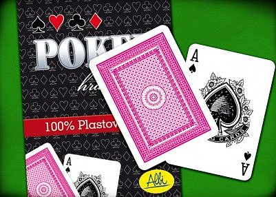 Náhled Poker plastové karty červené