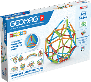 Geomag Supercolor 142 dílků (magnetická stavebnice)