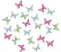 Dřevění motýli 2cm - zelenomodrý mix 24ks, 1.  vydání