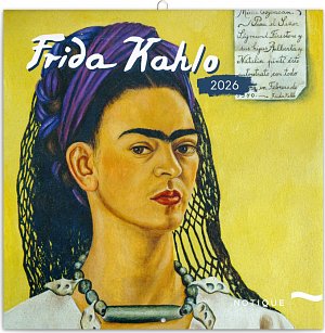 Kalendář 2026 poznámkový: Frida Kahlo, 30 x 30 cm