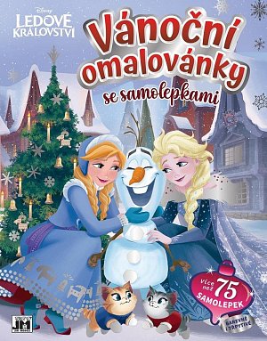 Ledové království - Vánoční omalovánky se samolepkami