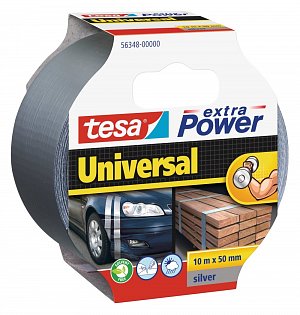 tesa opravná páska Extra Power Universal, 10 m x 50 mm, textilní, silně lepicí, stříbrná