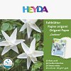 HEYDA Papíry na origami voděodolné 15 x 15 cm - bílé