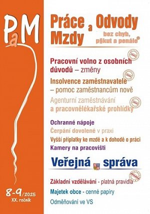 PaM 8-9/2025 Pracovní volno z osobních důvodů - změny