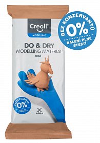 Creall samotvrdnoucí modelovací hmota DO&DRY hypoalergenní, 500 g, terakota