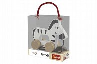 Dřevěná zebra na provázku / Wooden Toys