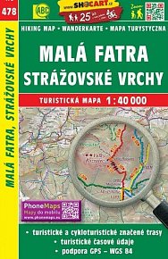 SC 478 Malá Fatra, Strážovské vrchy 1:40 000