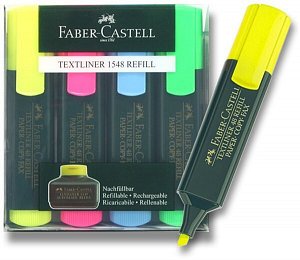 Faber - Castell Zvýrazňovač Textliner 1548 - sada 4 ks