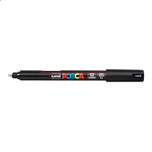 Posca popisovač PC-1MR, 0,7 mm, černá (24)