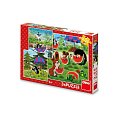 Krtek a paraplíčko: puzzle 3x55 dílků