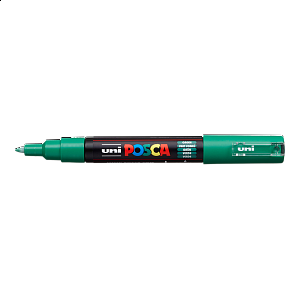 Posca popisovač PC-1M, 0,7 - 1 mm, zelená (6)