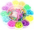 Sada gumiček 900 ks na výrobu náramků Loom band - květina