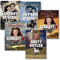 Komplet Jih proti Severu 1 - 2. vydání+Jih proti Severu 2 - 2. vydání+Scarlett 1 - 2. vydání+Scarlett 2 - 2. vydání+Rhett Butler