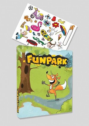 Funpark 1 - šanon pro žákovské portfolio + samolepky