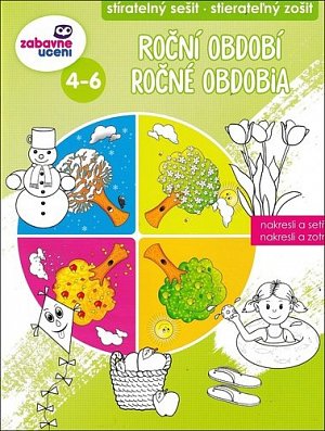 Zábavné učení Stíratelný sešit - Roční období 4-6 let