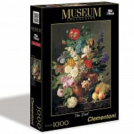 Clementoni Puzzle Museum - Van Dael-Vaso di fiori, 1000 dílků