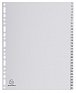 Exacompta rozlišovač číselný 1-31, A4 maxi, PP, šedý