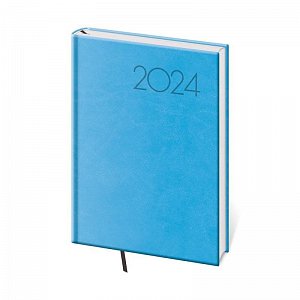 Diář 2024 denní A5 Print Pop - světle modrý
