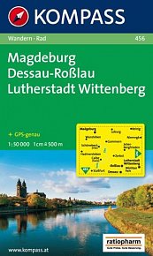 Magdeburg, Dessau-Roßlau, Lutherstadt Wittenberg 1:50 000 / turistická mapa s cyklotrasami KOMPASS 456