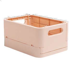 Exacompta Smart case - skládací úložný box, recyklovaný PP, MINI, lososový