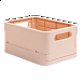 Exacompta Smart case - skládací úložný box, recyklovaný PP, MINI, lososový